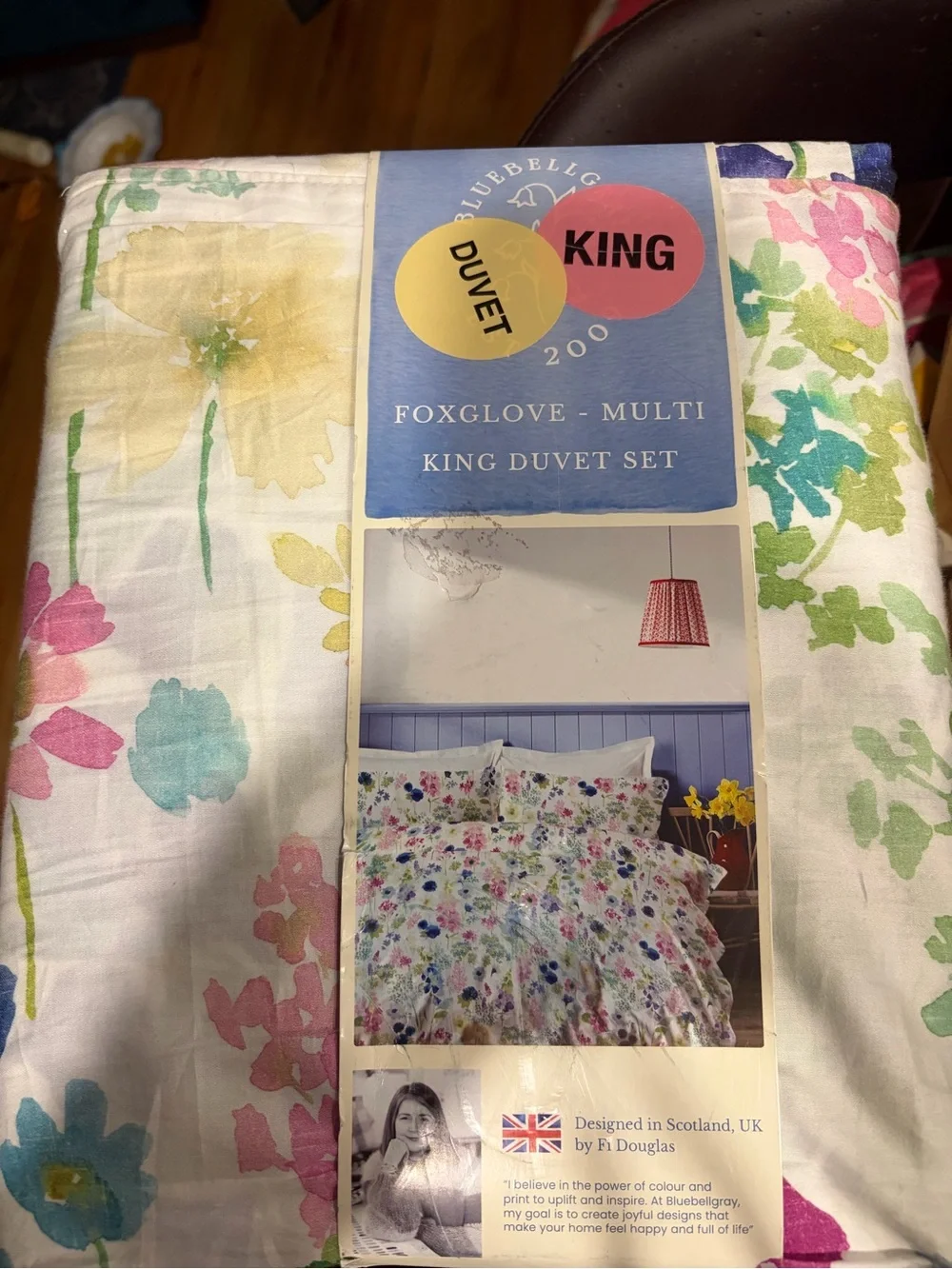 Foxglove Multi King Duvet Set - Floral Multi